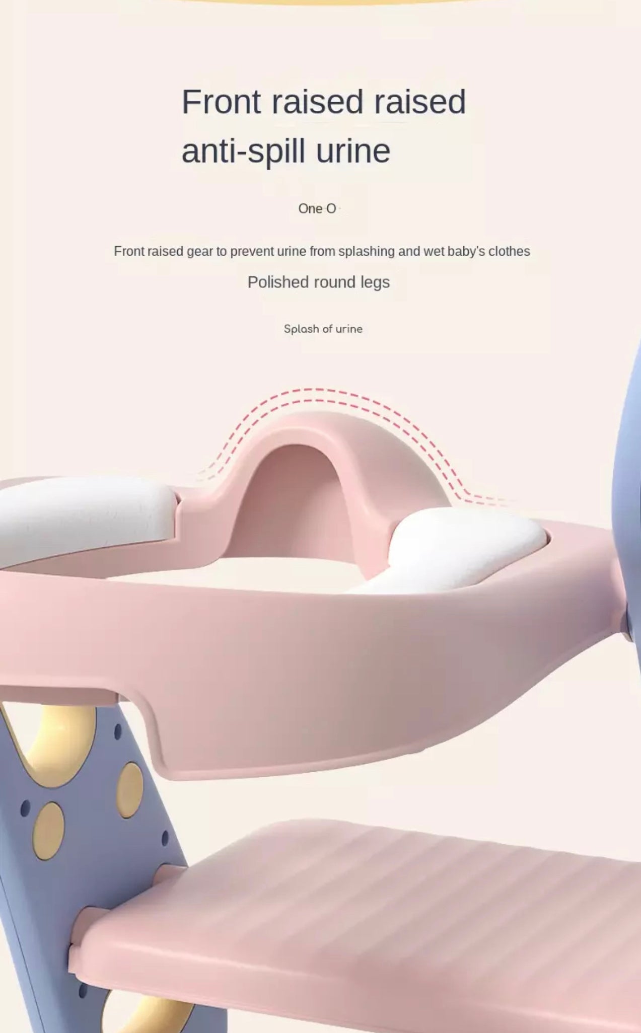Toddler Potty Training Seat with Ladder & Splash Guard