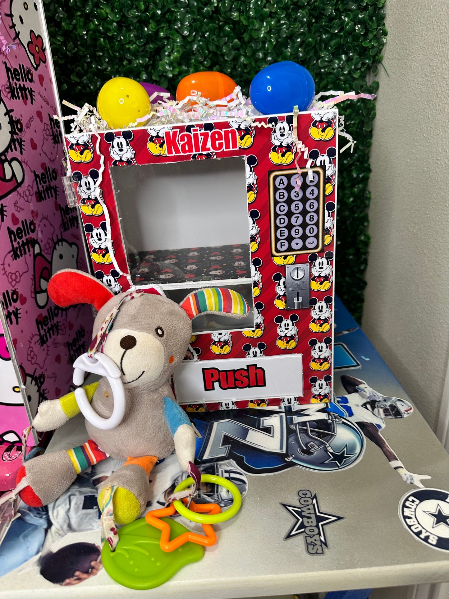 Custom vending machine, Hello Kitty-Inspired vending machine, Graduation vending machine, Easter vending machine