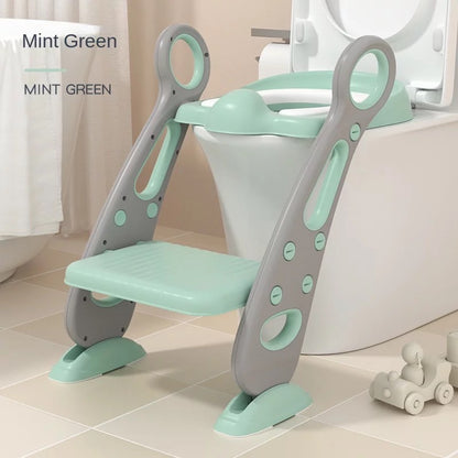 Toddler Potty Training Seat with Ladder & Splash Guard